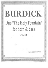 Duo 'The Holy Fountain' for horn & double bass (1990)