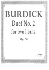 Duet No.2 for two horns (1988 rev. 2007)