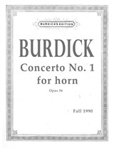 Concerto No.1 for Horn and Orchestra