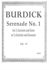 Serenade No.1 for 2 clarinets and horn or bassoon