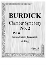 Chamber Symphony No.2 'Pan' for wind quintet, brass quintet and strings – Score