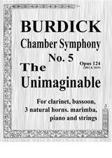 Chamber Symphony No.5 'The Unimaginable' - Score