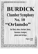 Chamber Symphony No.10 'Orlando' in C# - Score