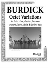 Octet Variations for Flute, Oboe, Clarinet, Bassoon, Trumpet, Horn, Violin and Double Bass