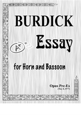 Essay for horn and bassoon