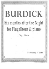 Six months after the Night for Flugelhorn and Piano
