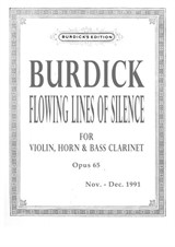 Flowing Lines of Silence for violin, horn and bass clarinet