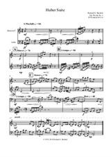 Huber Suite No.1 for Horn and violoncello