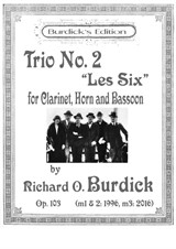 Trio No.2 for clarinet, horn and bassoon