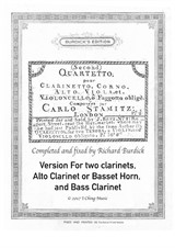 Quartetto, for clarinet ensemble