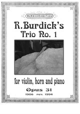 Trio No.1 for violin, horn and piano