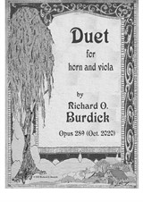 Duet for horn and viola