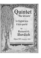 Quintet 'The Greats' for English horn & horn quartet