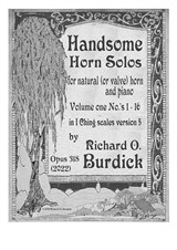 Handsome Horn solos for natural (or valve) horn and piano – Valve Horn Part Only