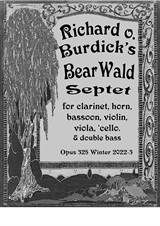 Bear Wald Septet for clarinet, horn, bassoon, violin, viola, cello and double bass